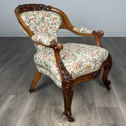 Antique 19th Century Fine Quality Carved Oak Armchair - Image 7