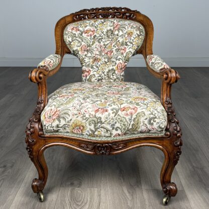 Antique 19th Century Fine Quality Carved Oak Armchair - Image 8