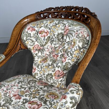Antique 19th Century Fine Quality Carved Oak Armchair - Image 9