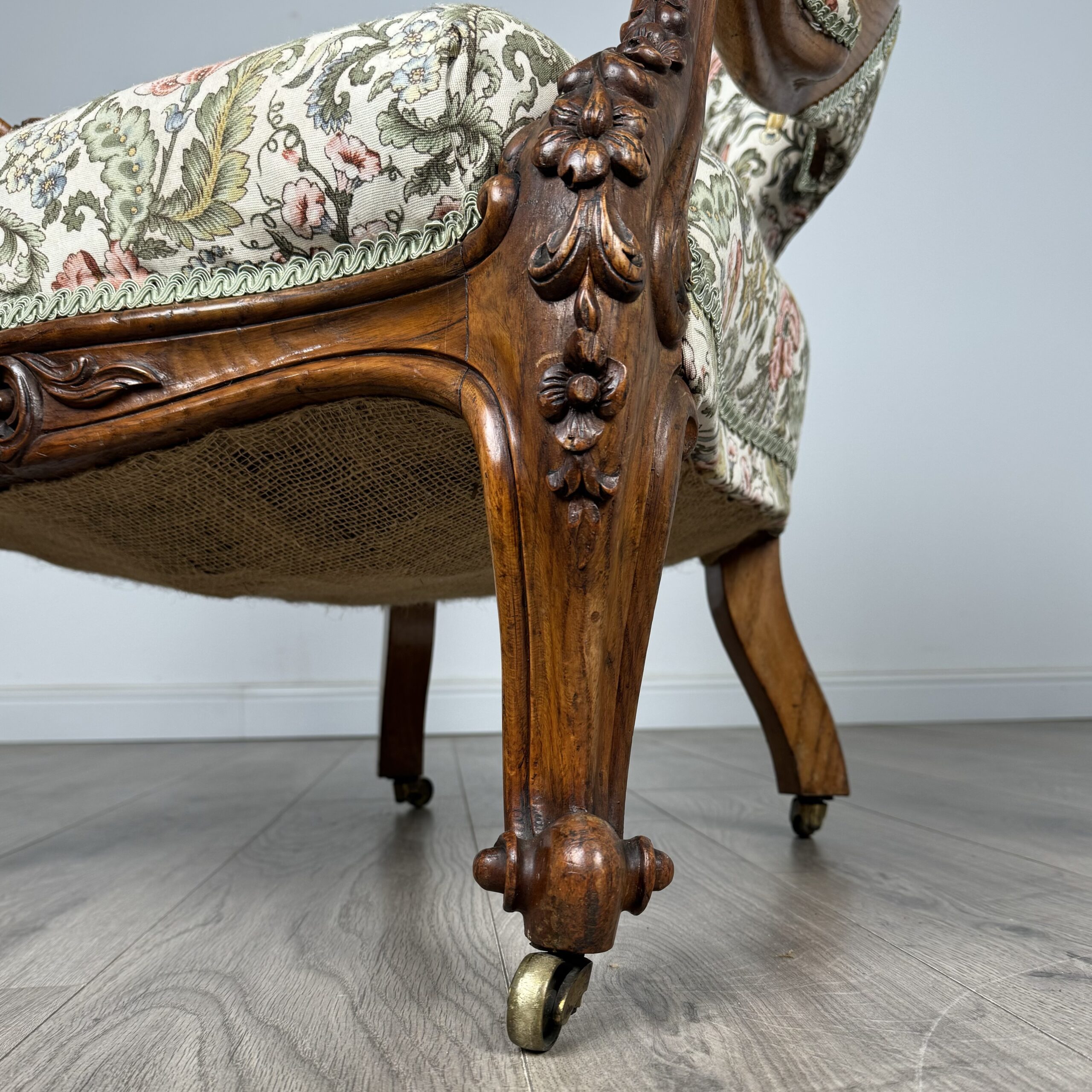 Antique 19th Century Fine Quality Carved Oak Armchair