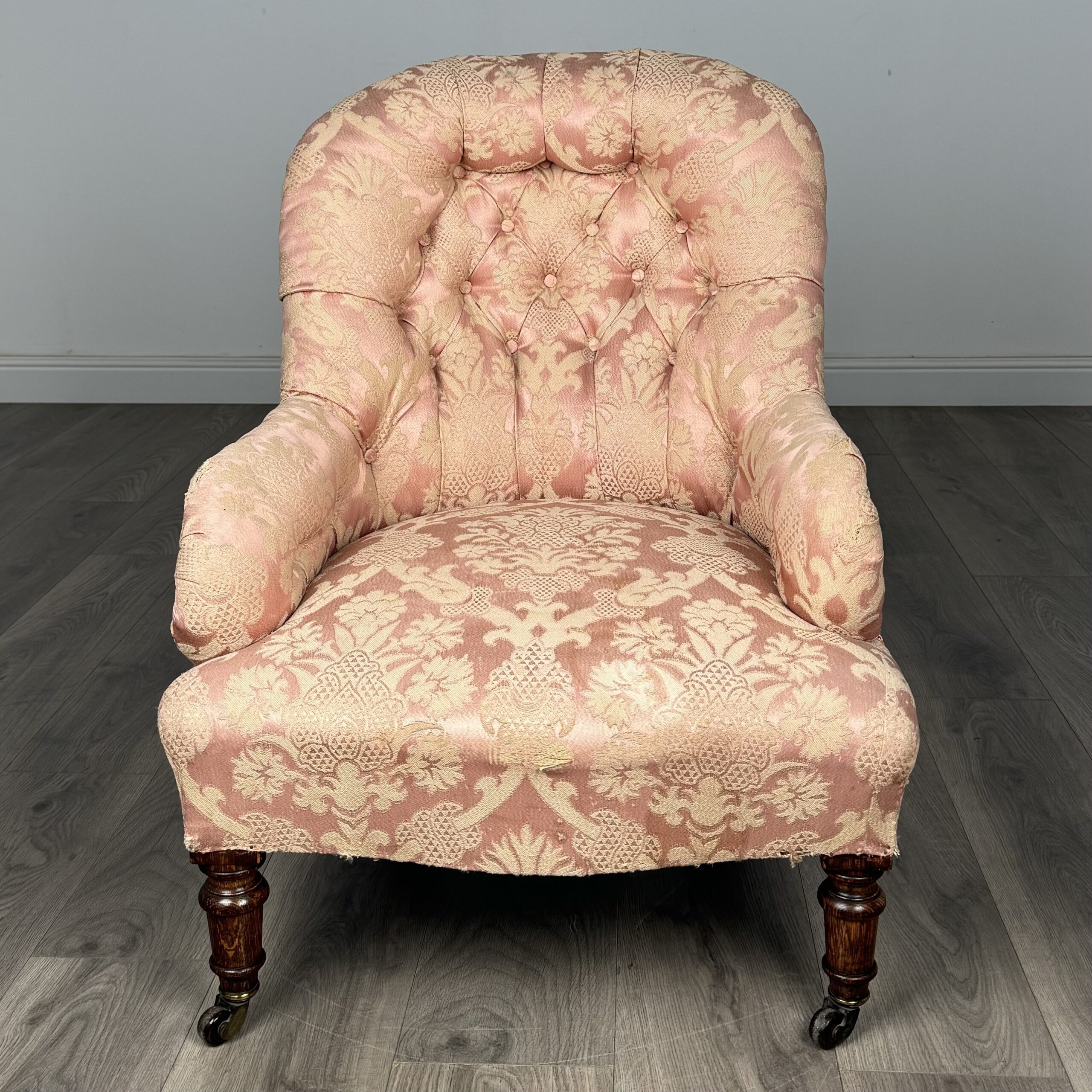 Antique 19th Century Armchair In Oak