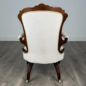 Antique 19th Century Fine Quality Armchair In Mahogany