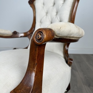 Antique 19th Century Fine Quality Armchair In Mahogany