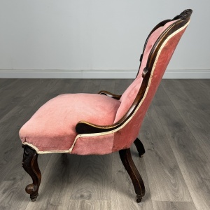Antique 19th Century Armchair / Nursing Chair In Mahogany