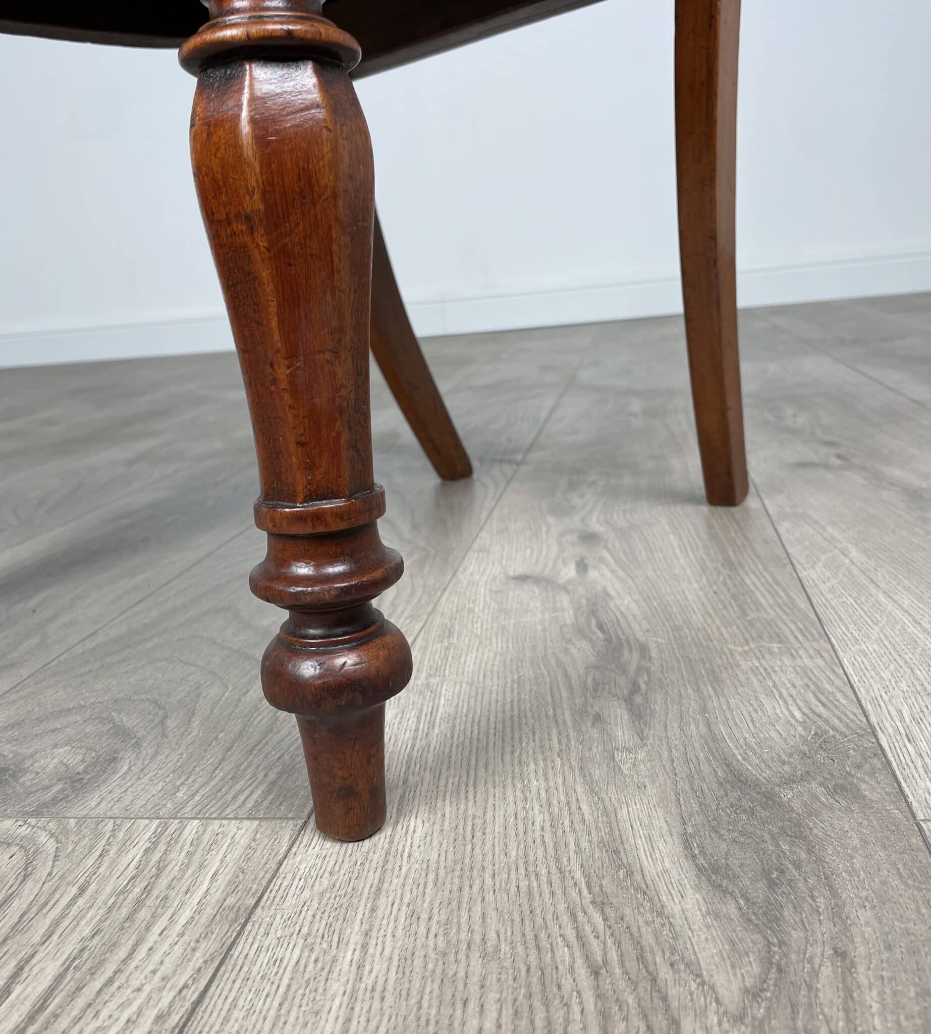 Antique 19th Century Bedroom Chair / Hall Chair In Mahogany
