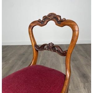 Antique 19th Century Bedroom Chair / Hall Chair In Mahogany