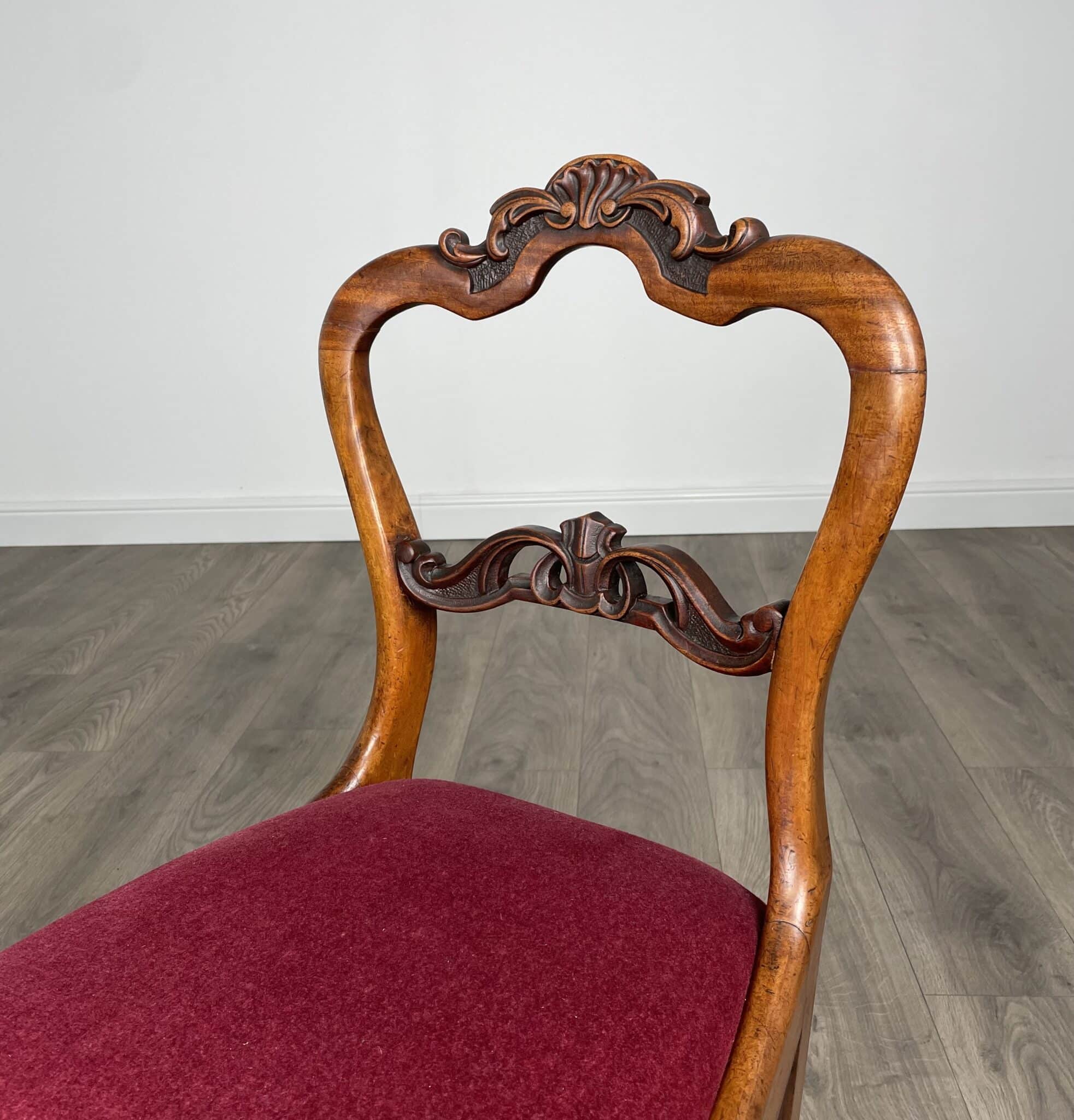 Antique 19th Century Bedroom Chair / Hall Chair In Mahogany