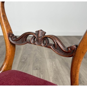Antique 19th Century Bedroom Chair / Hall Chair In Mahogany