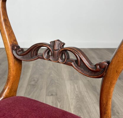 Antique 19th Century Bedroom Chair / Hall Chair In Mahogany - Image 8