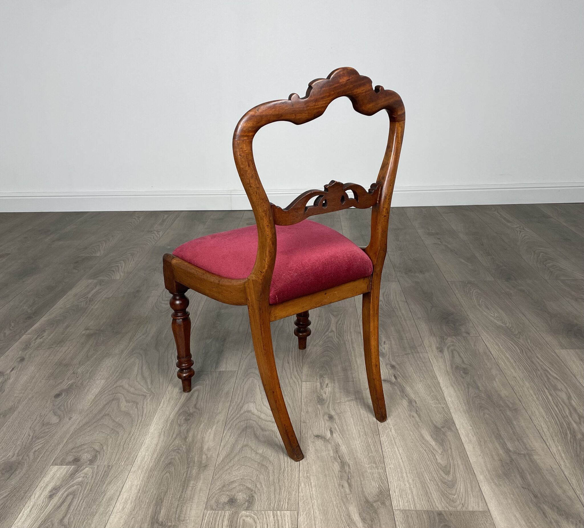 Antique 19th Century Bedroom Chair / Hall Chair In Mahogany