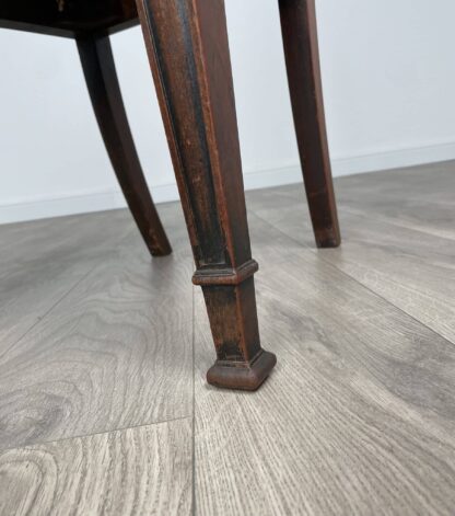 Antique 18th Century Bedroom Chair / Hall Chair In Mahogany - Image 8