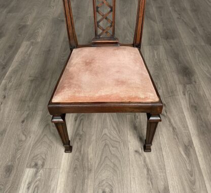 Antique 18th Century Bedroom Chair / Hall Chair In Mahogany - Image 7