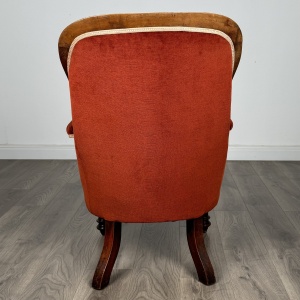 Antique 19th Century Armchair In Mahogany