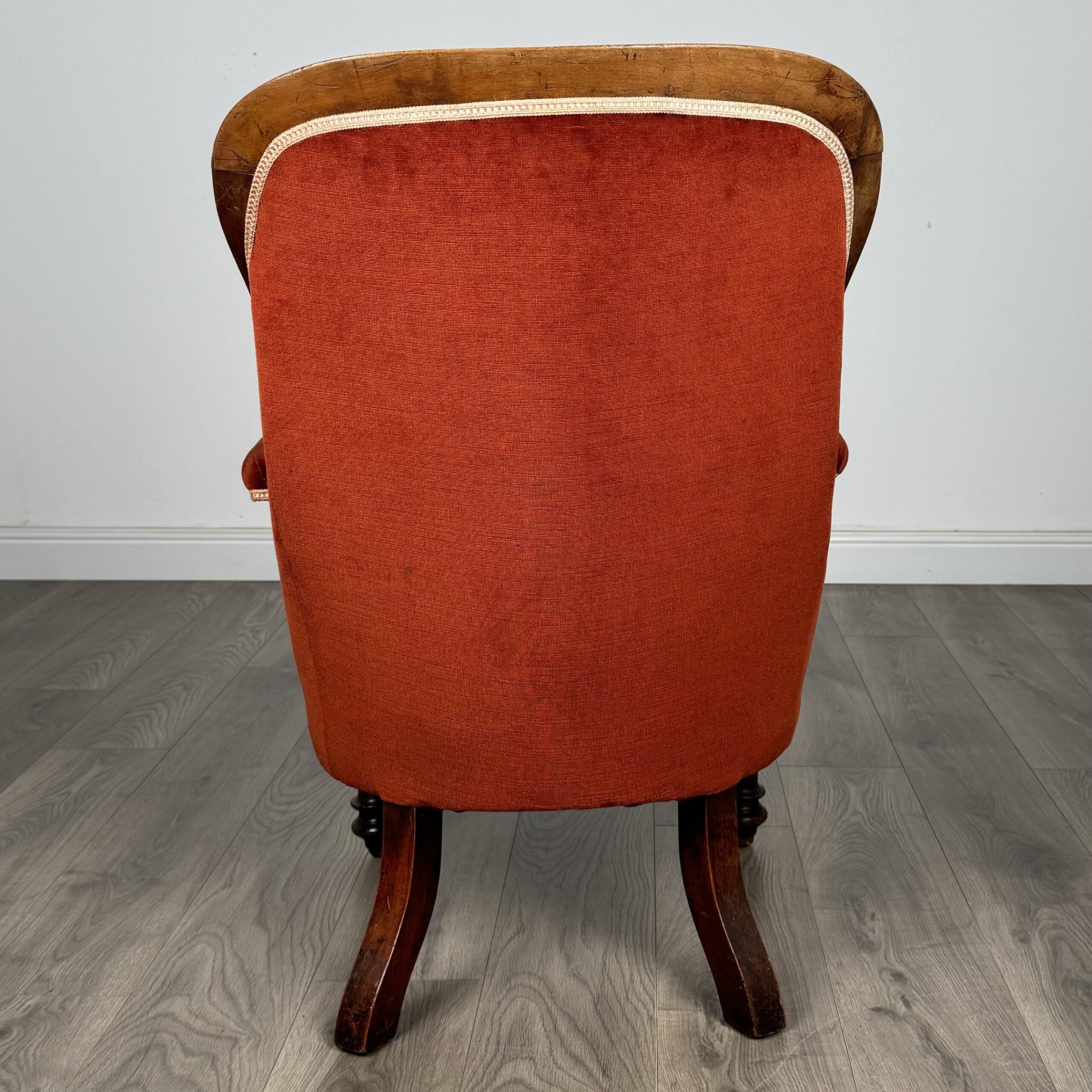 Antique 19th Century Armchair In Mahogany