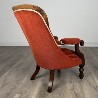 Antique 19th Century Armchair In Mahogany - Image 5