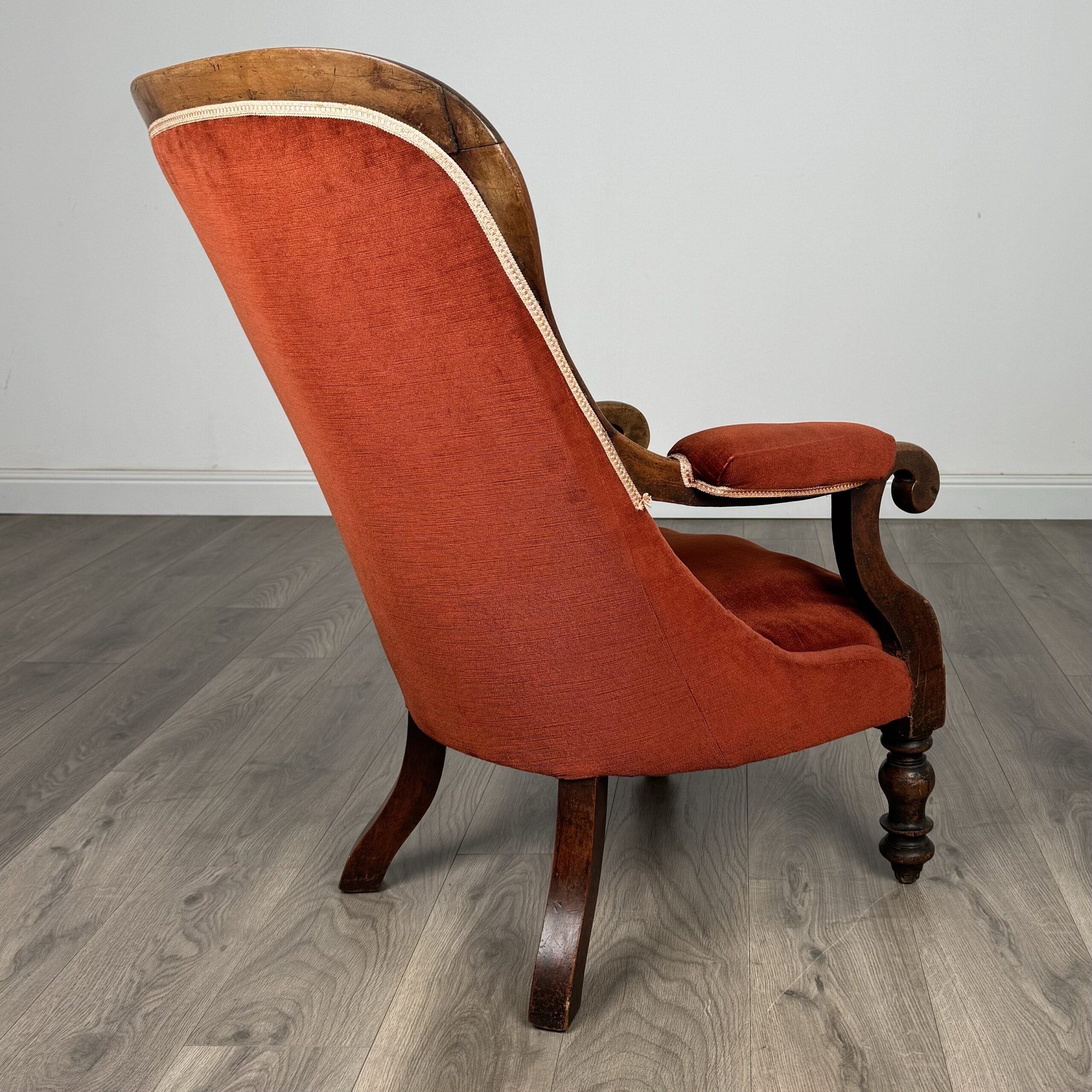 Antique 19th Century Armchair In Mahogany