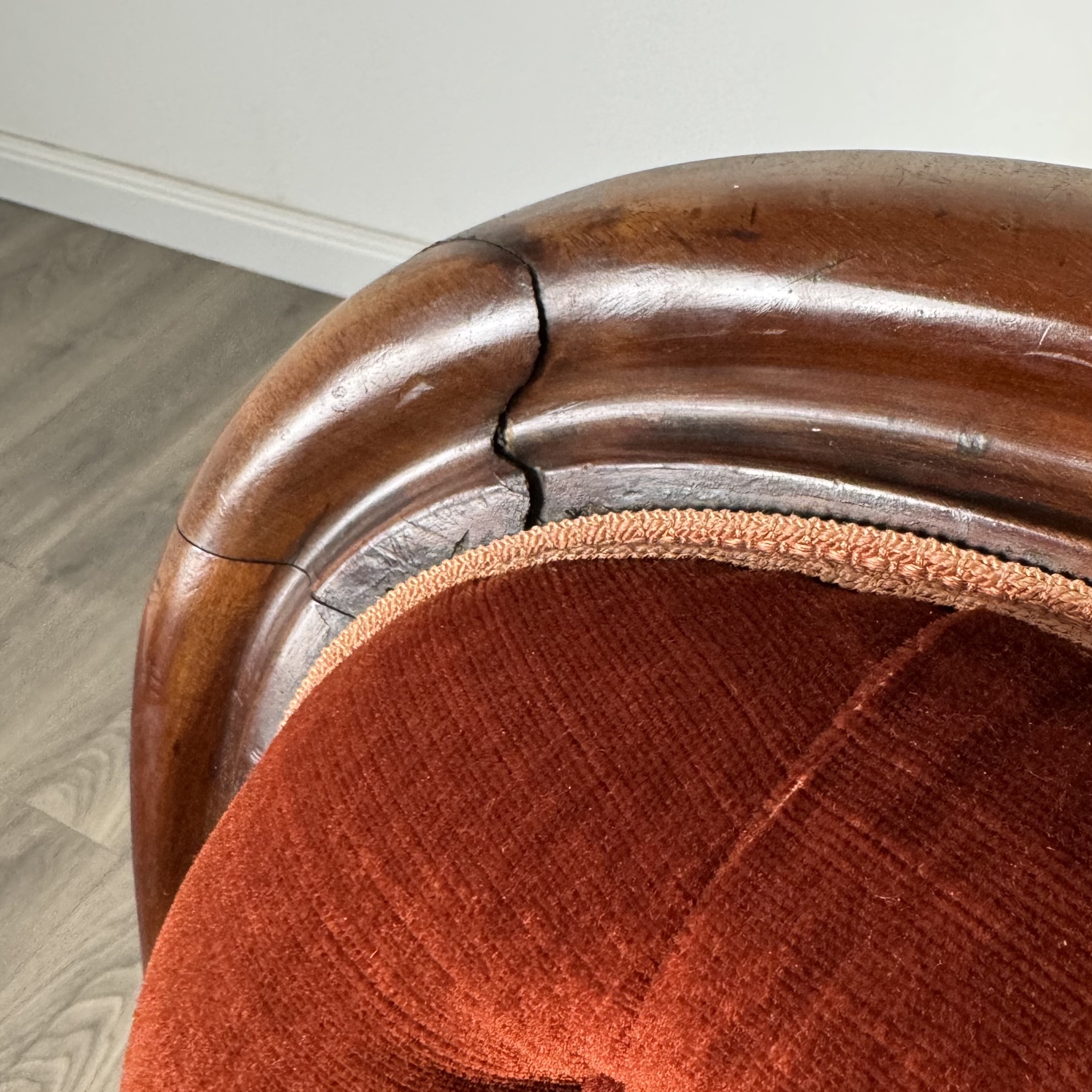 Antique 19th Century Armchair In Mahogany