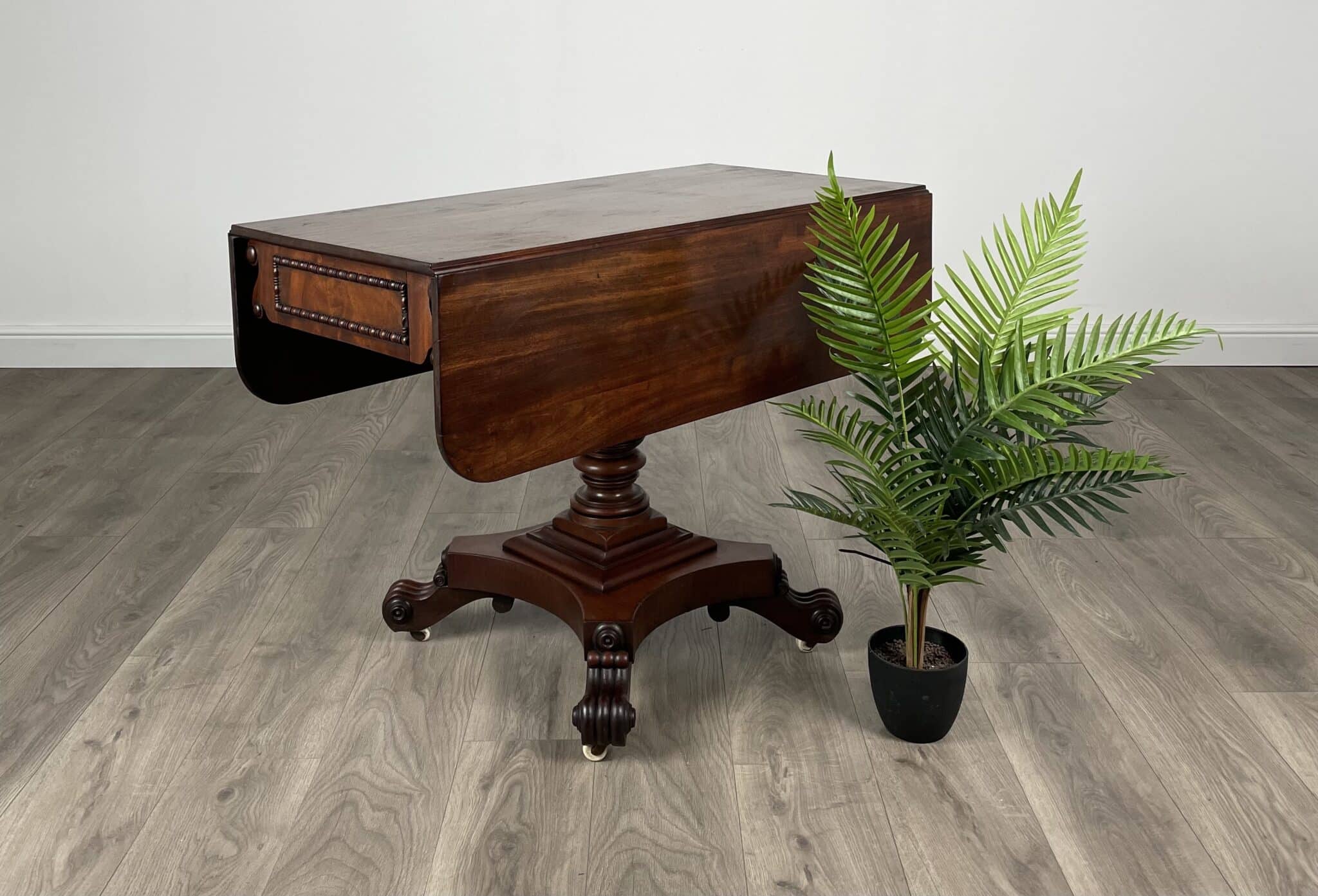 Antique 18th Century Regency Pembroke Table In Mahogany