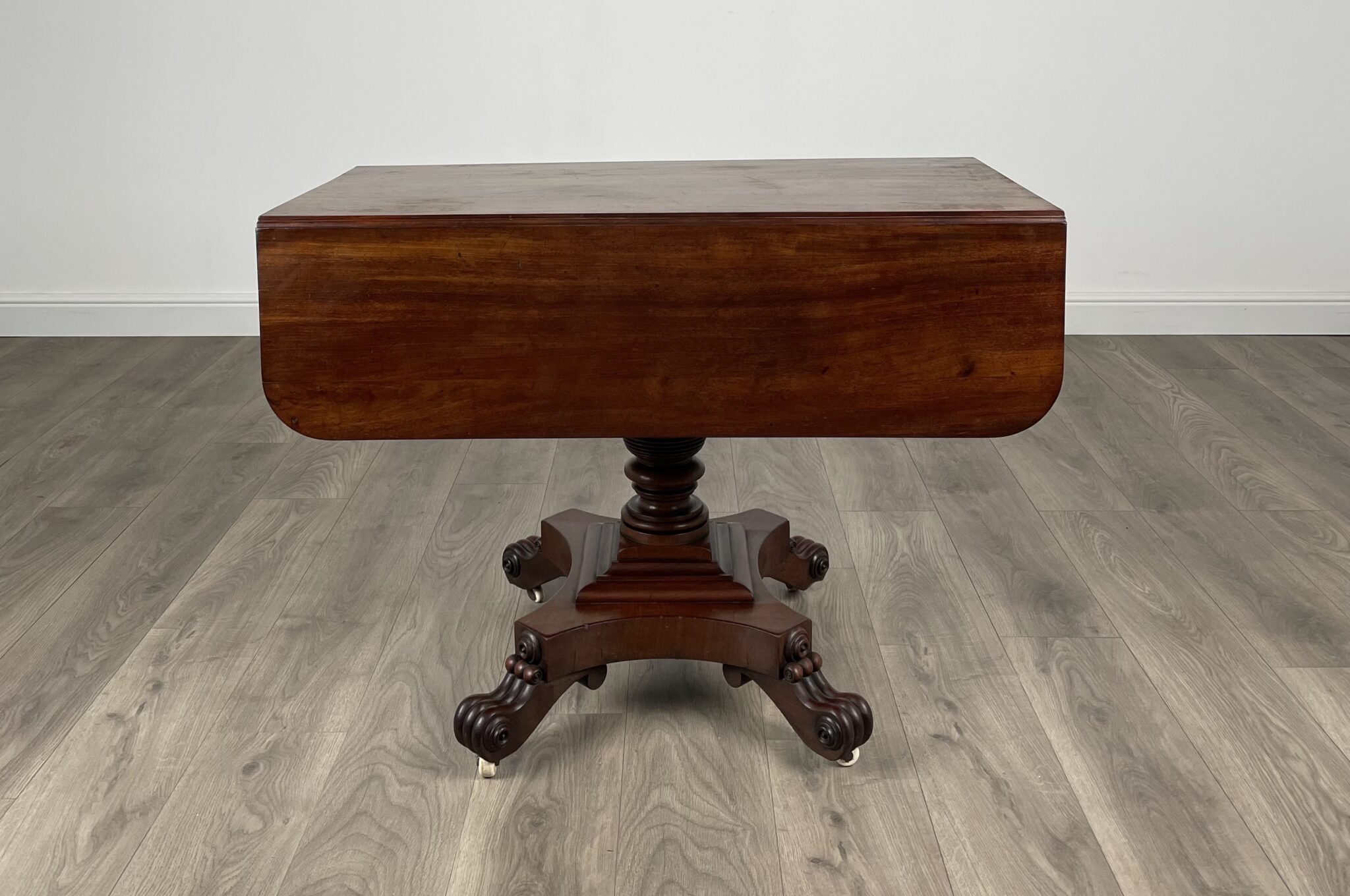 Antique 18th Century Regency Pembroke Table In Mahogany