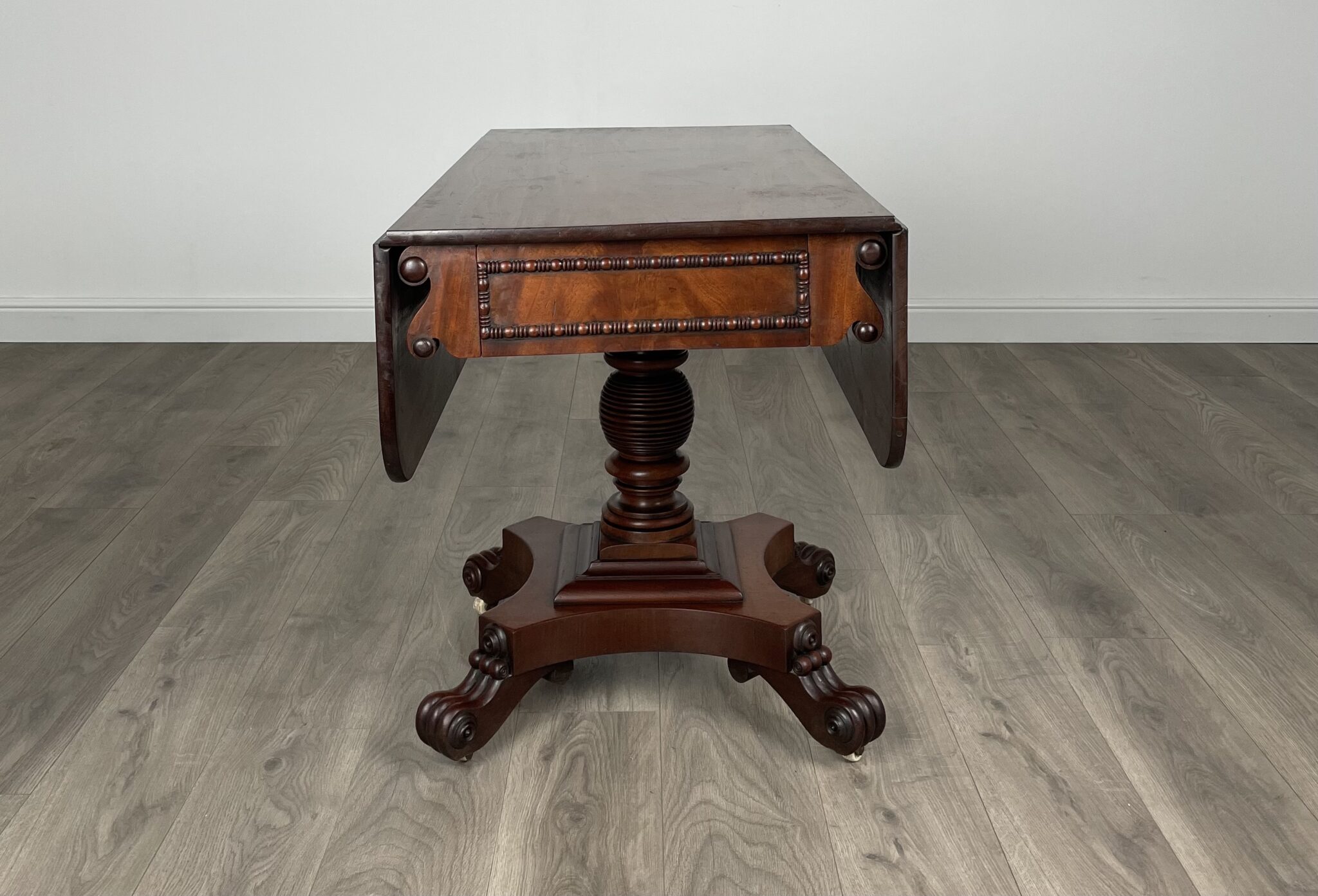 Antique 18th Century Regency Pembroke Table In Mahogany
