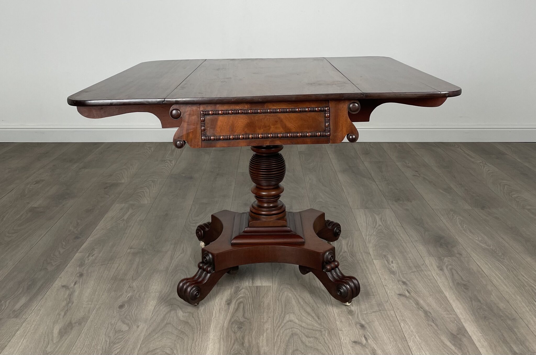 Antique 18th Century Regency Pembroke Table In Mahogany