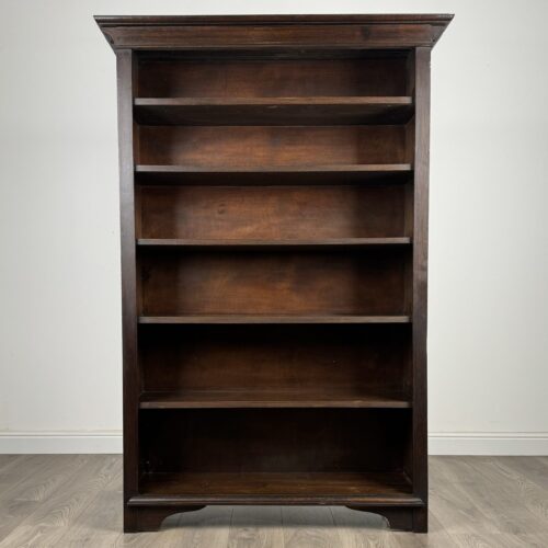 Antique 20th Century Open Bookcase In Oak