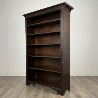 Antique 20th Century Open Bookcase In Oak - Image 2