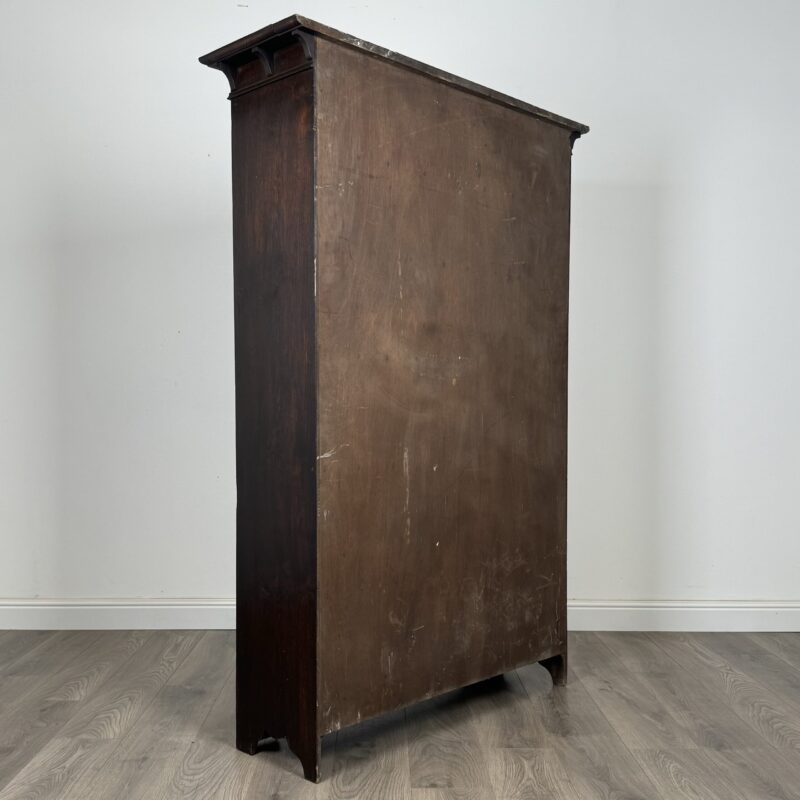 Antique 20th Century Open Bookcase In Oak