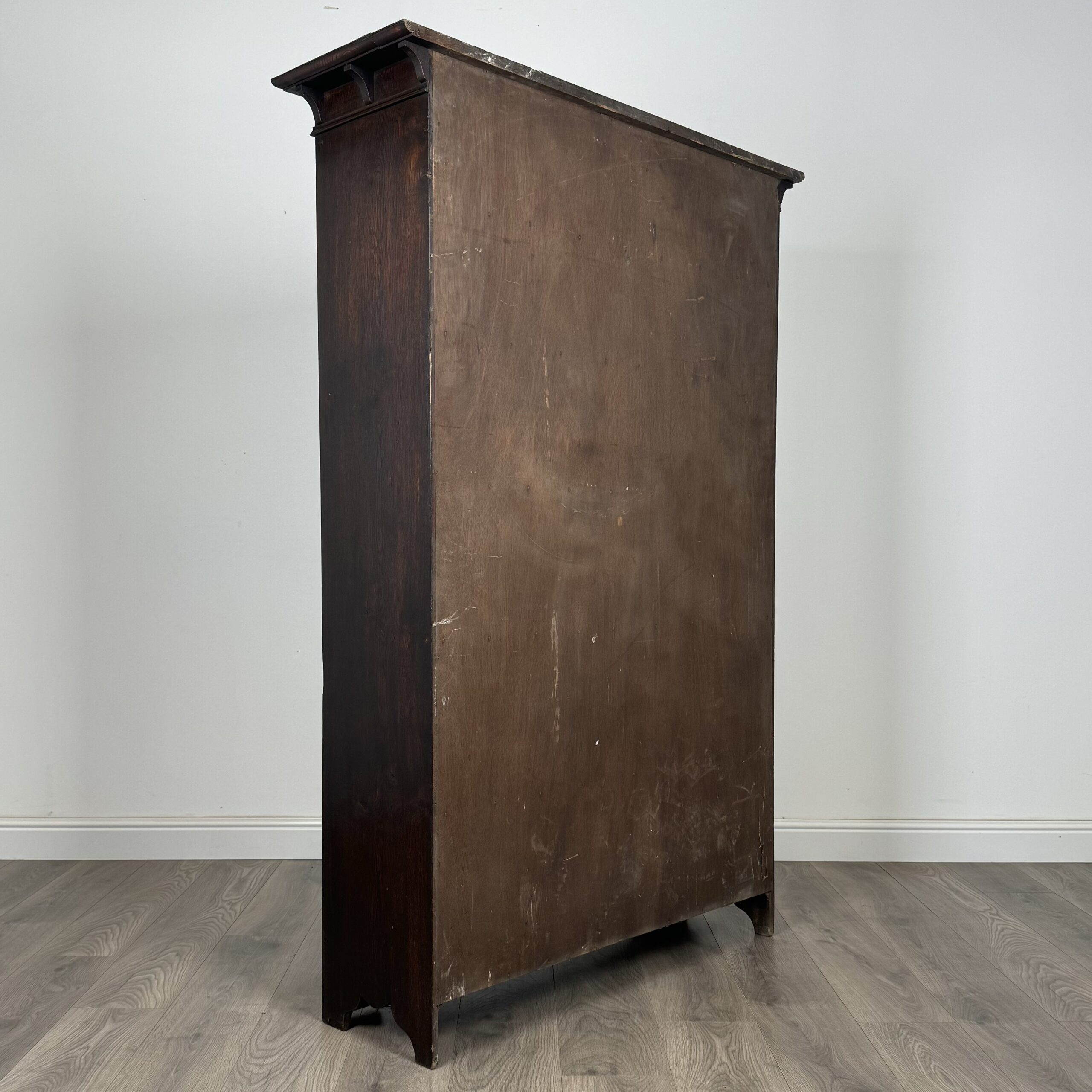 Antique 20th Century Open Bookcase In Oak