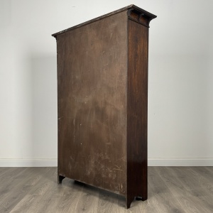 Antique 20th Century Open Bookcase In Oak