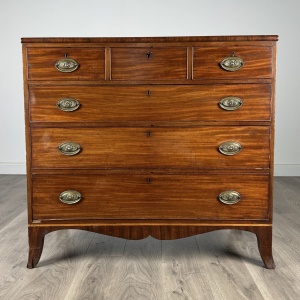 Antique 18th Century Mahogany Chest Of Drawers
