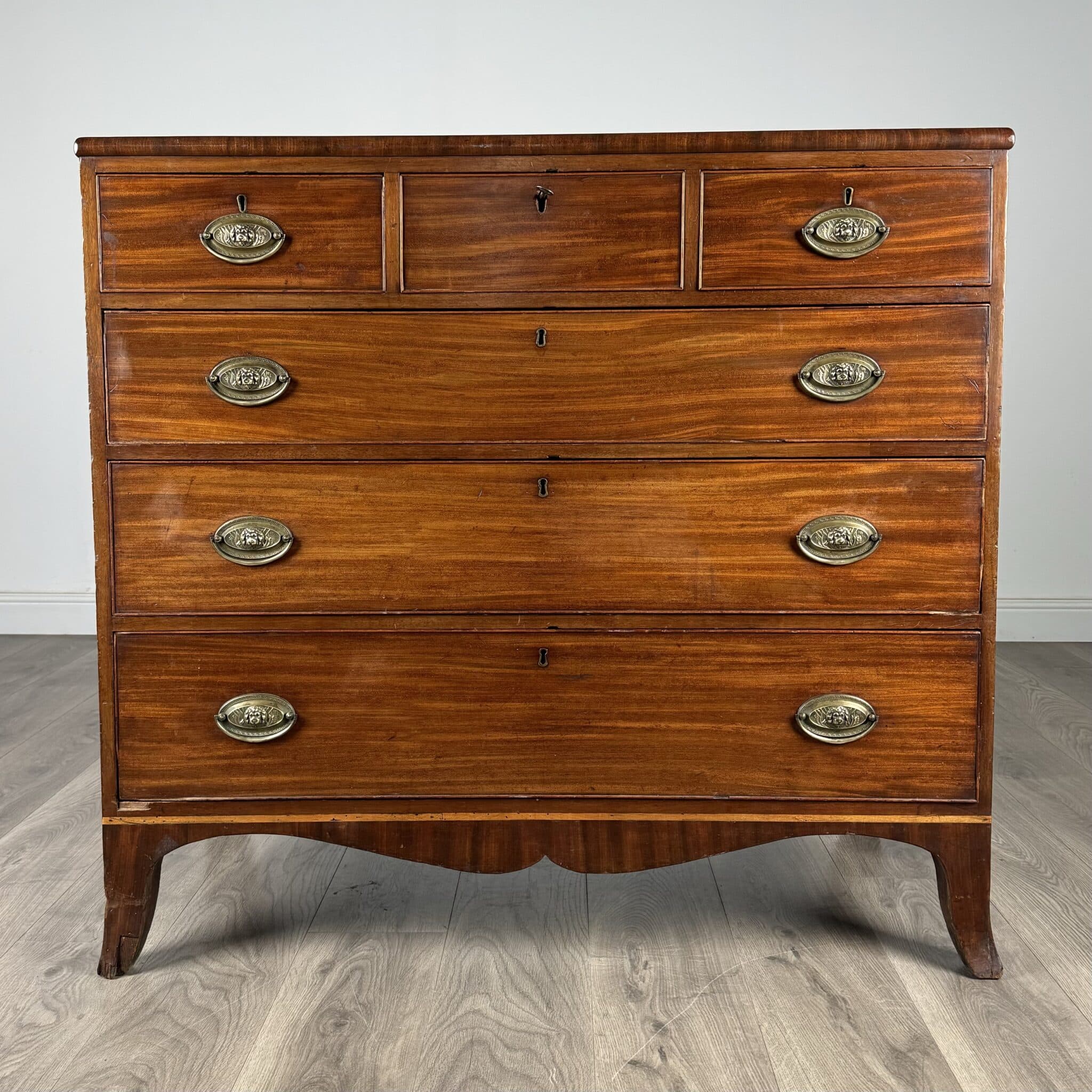 Antique 18th Century Mahogany Chest Of Drawers