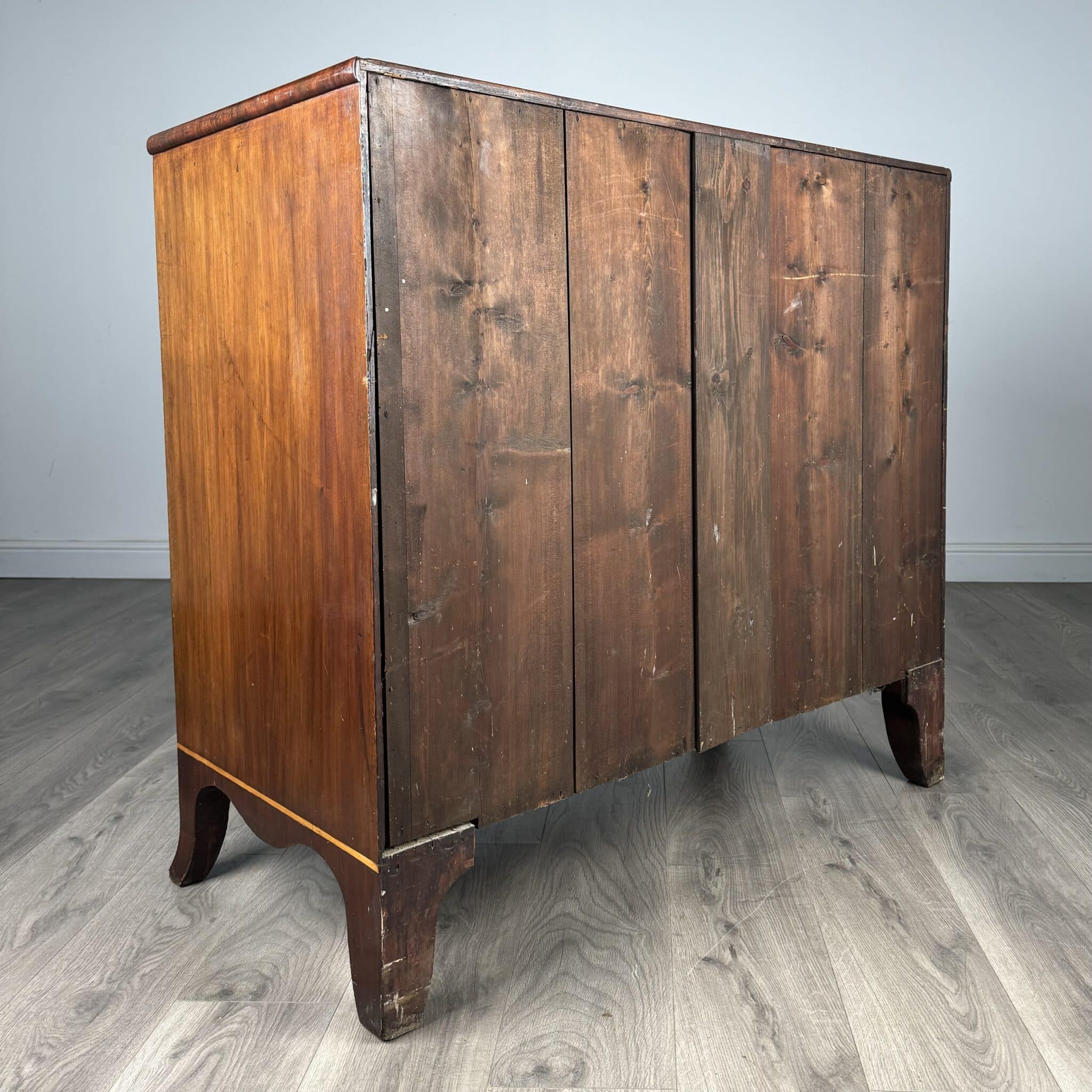 Antique 18th Century Mahogany Chest Of Drawers