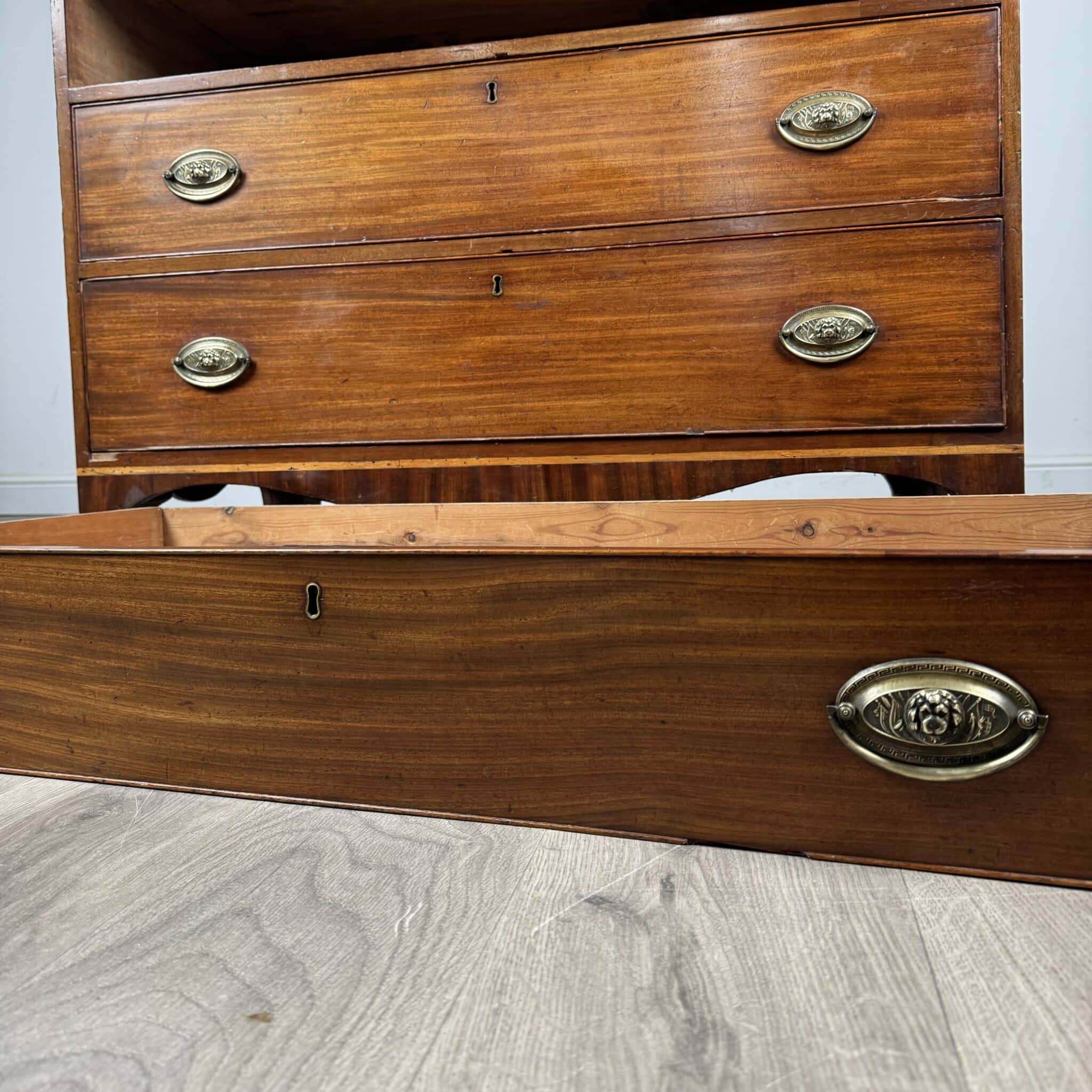 Antique 18th Century Mahogany Chest Of Drawers