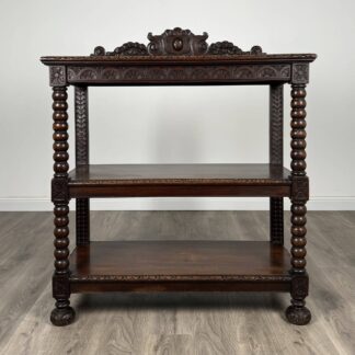 Antique 19th Century Carved Oak Buffet / Sideboard