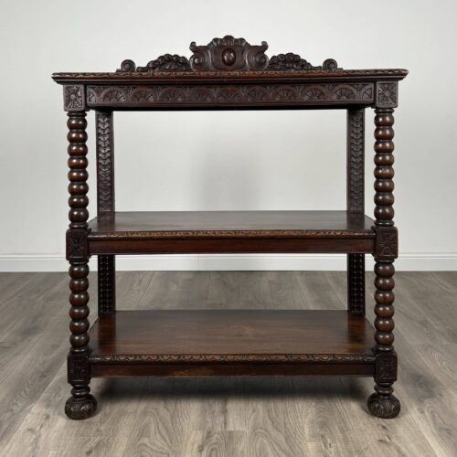 Antique 19th Century Carved Oak Buffet / Sideboard