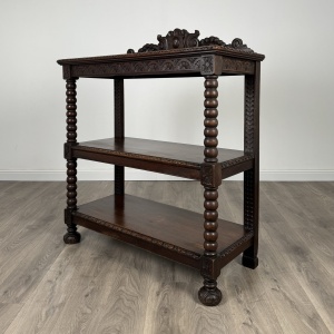Antique 19th Century Carved Oak Buffet / Sideboard