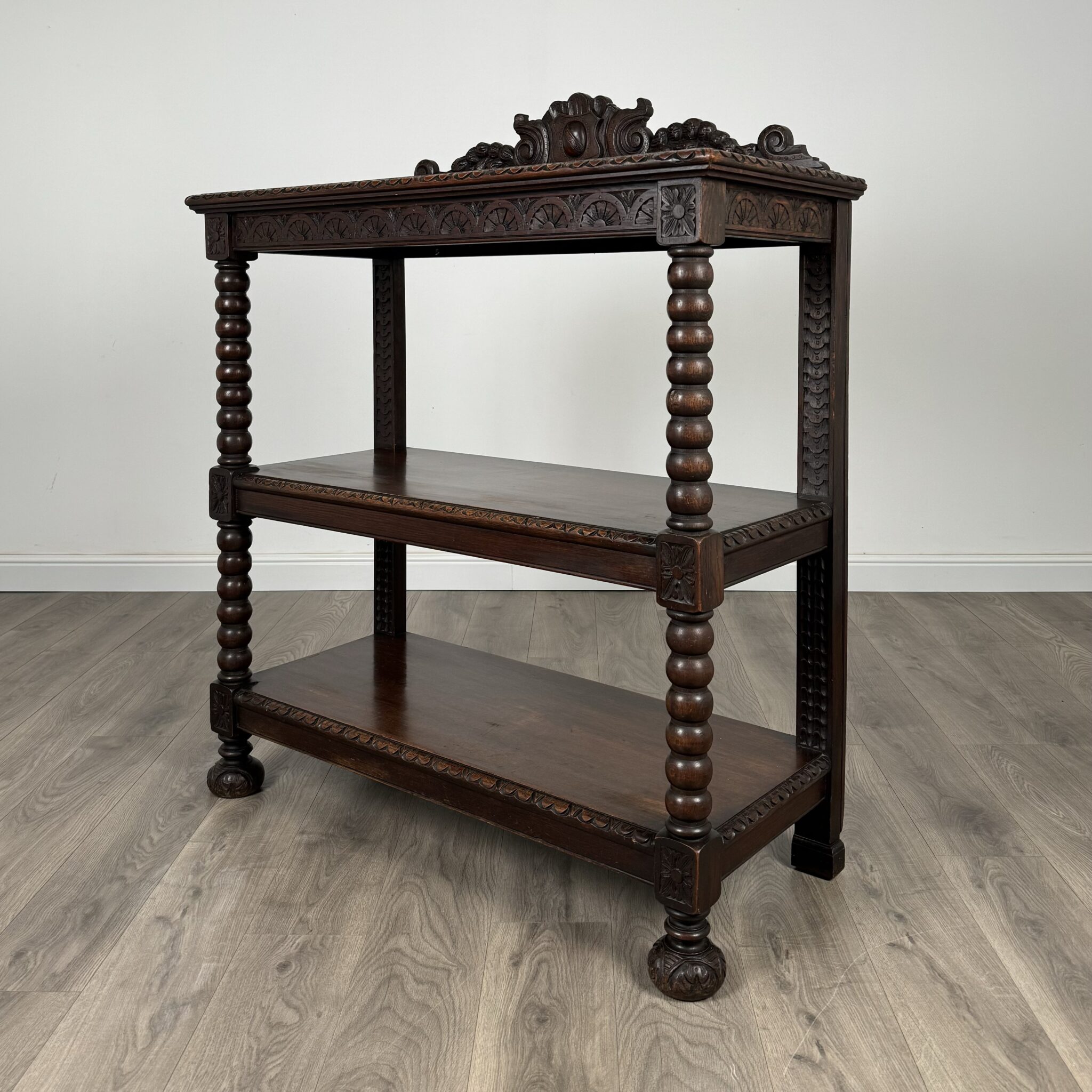 Antique 19th Century Carved Oak Buffet / Sideboard