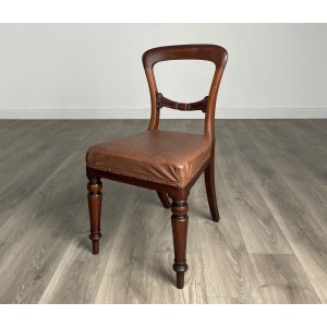 Antique 19th Century Set Of 6 Dining Chairs In Mahogany