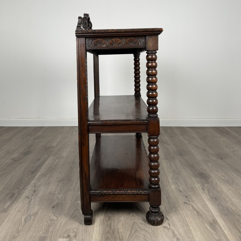 Antique 19th Century Carved Oak Buffet / Sideboard - Image 7