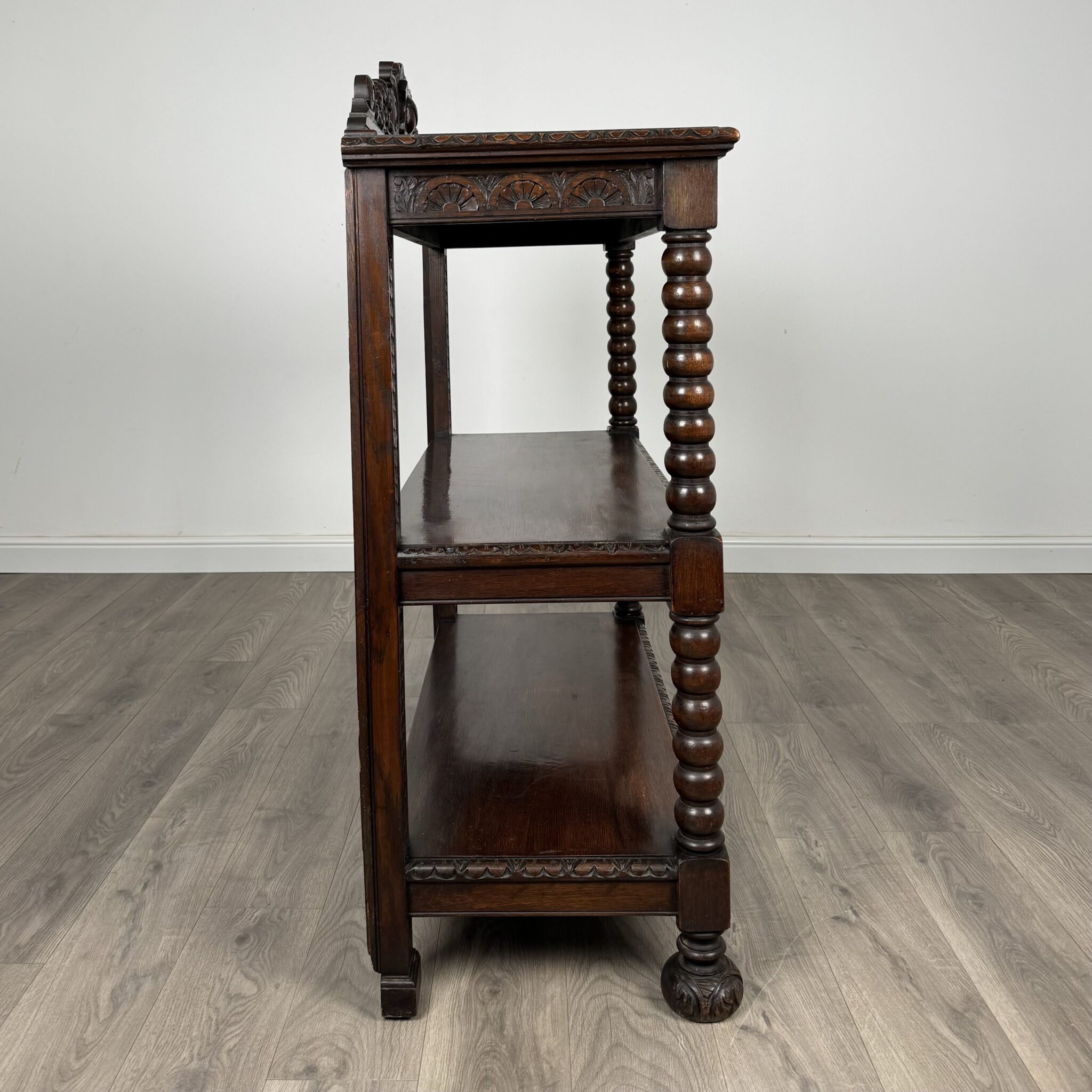 Antique 19th Century Carved Oak Buffet / Sideboard