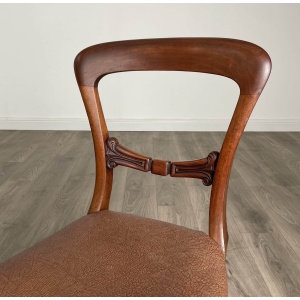 Antique 19th Century Set Of 6 Dining Chairs In Mahogany