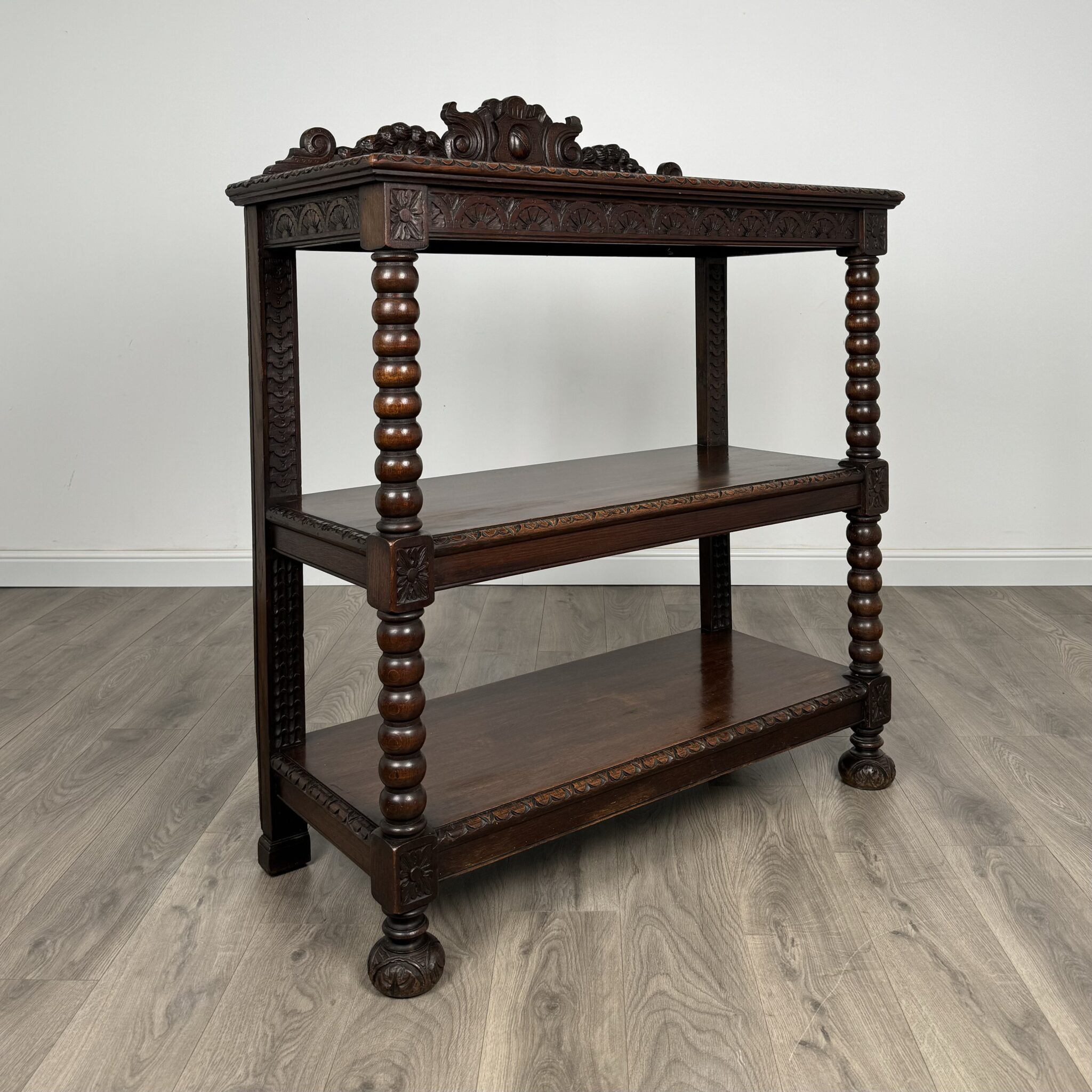 Antique 19th Century Carved Oak Buffet / Sideboard