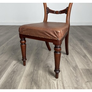 Antique 19th Century Set Of 6 Dining Chairs In Mahogany