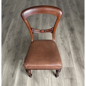 Antique 19th Century Set Of 6 Dining Chairs In Mahogany