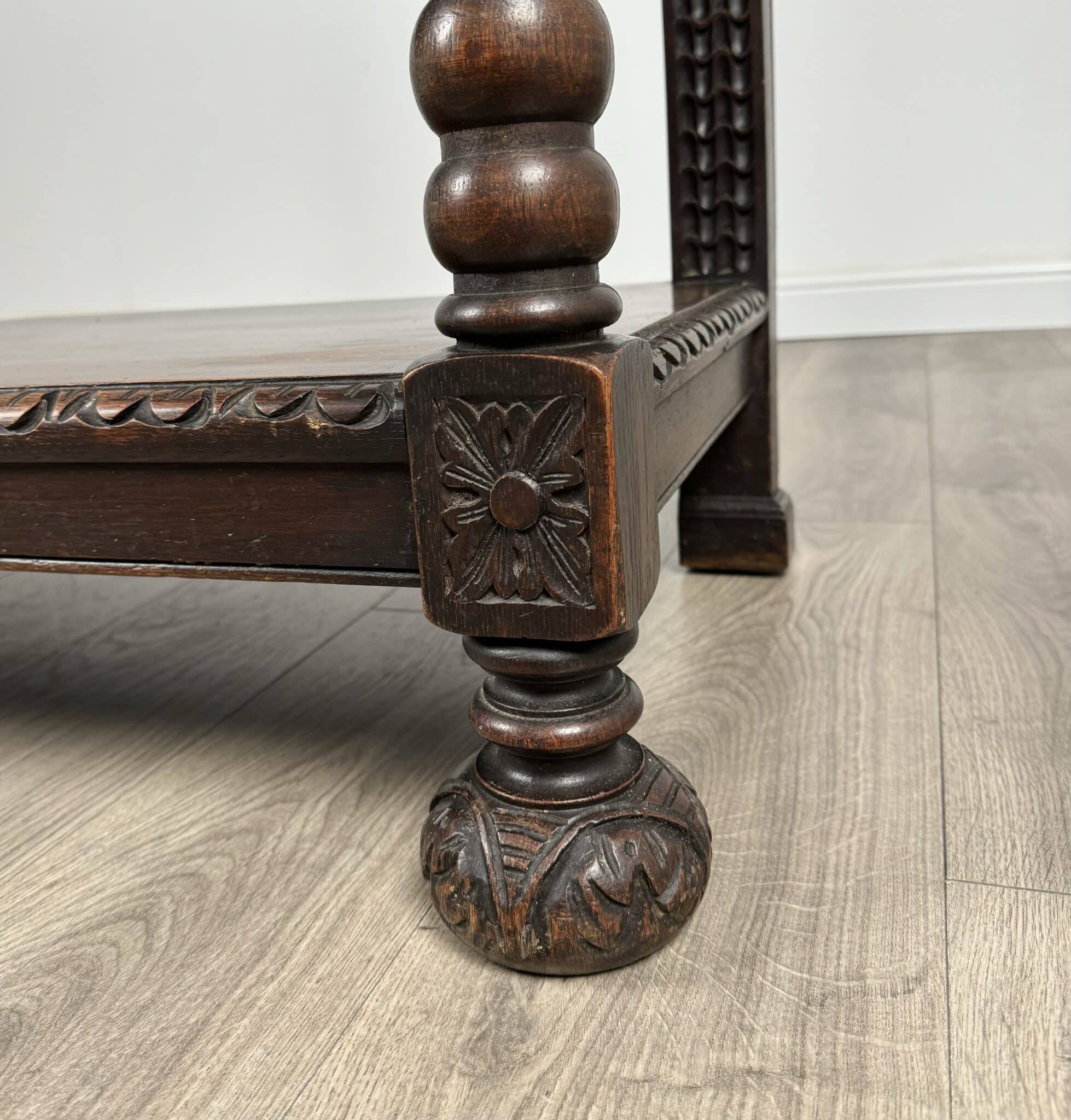 Antique 19th Century Carved Oak Buffet / Sideboard