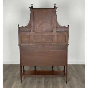 Antique 19th Century Marquetry Sideboard In Rosewood