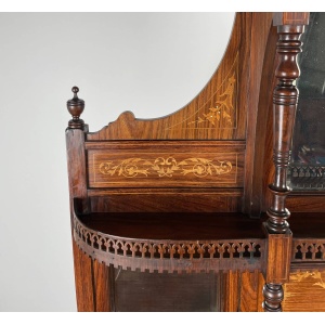 Antique 19th Century Marquetry Sideboard In Rosewood