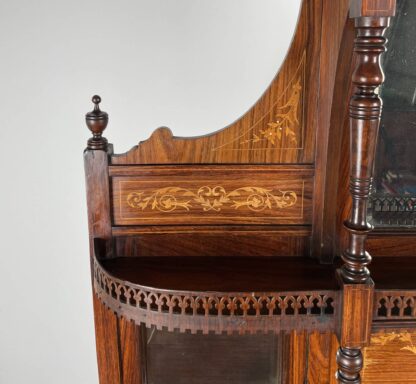 Antique 19th Century Marquetry Sideboard In Rosewood - Image 11