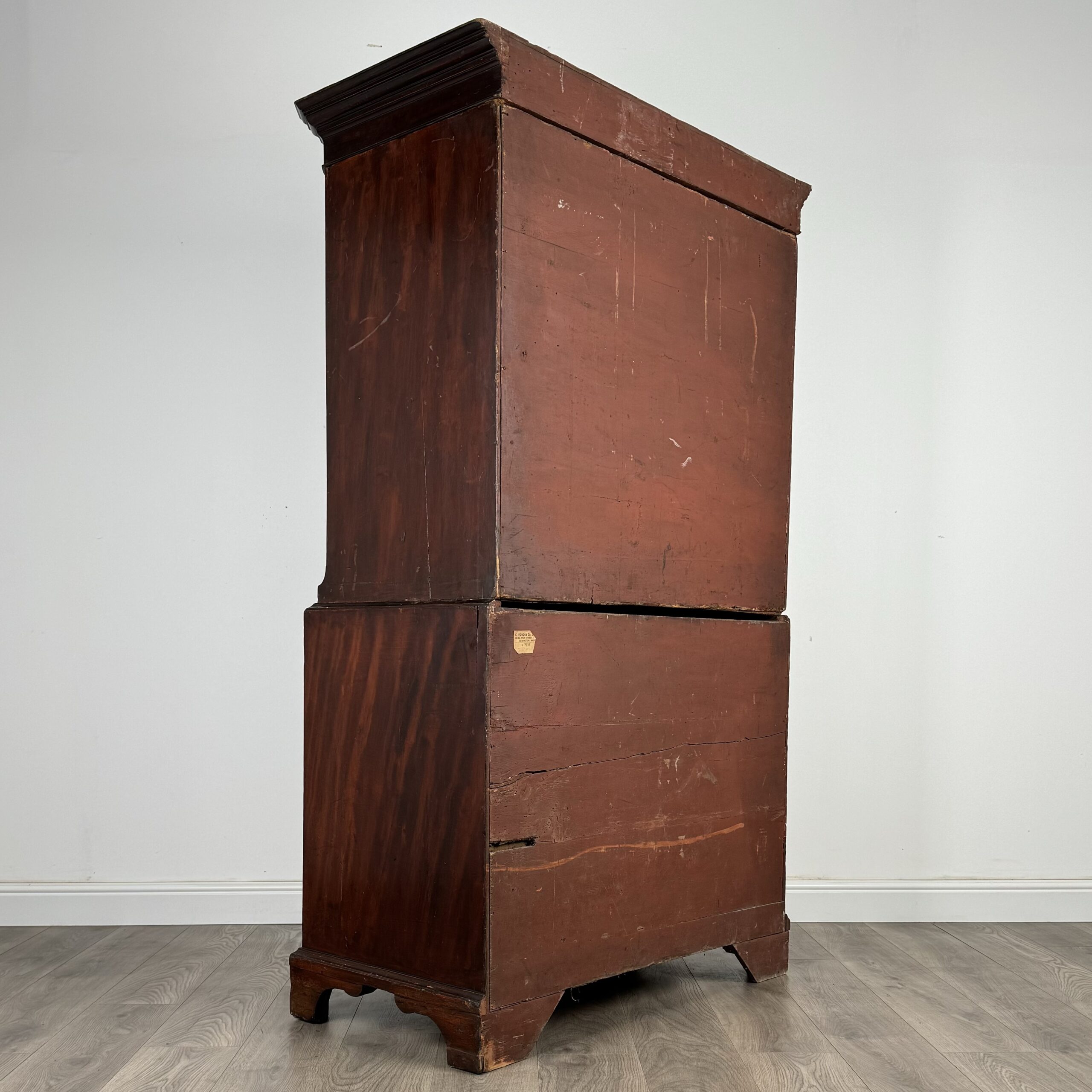 Antique 18th Century Chest On Chest In Mahogany